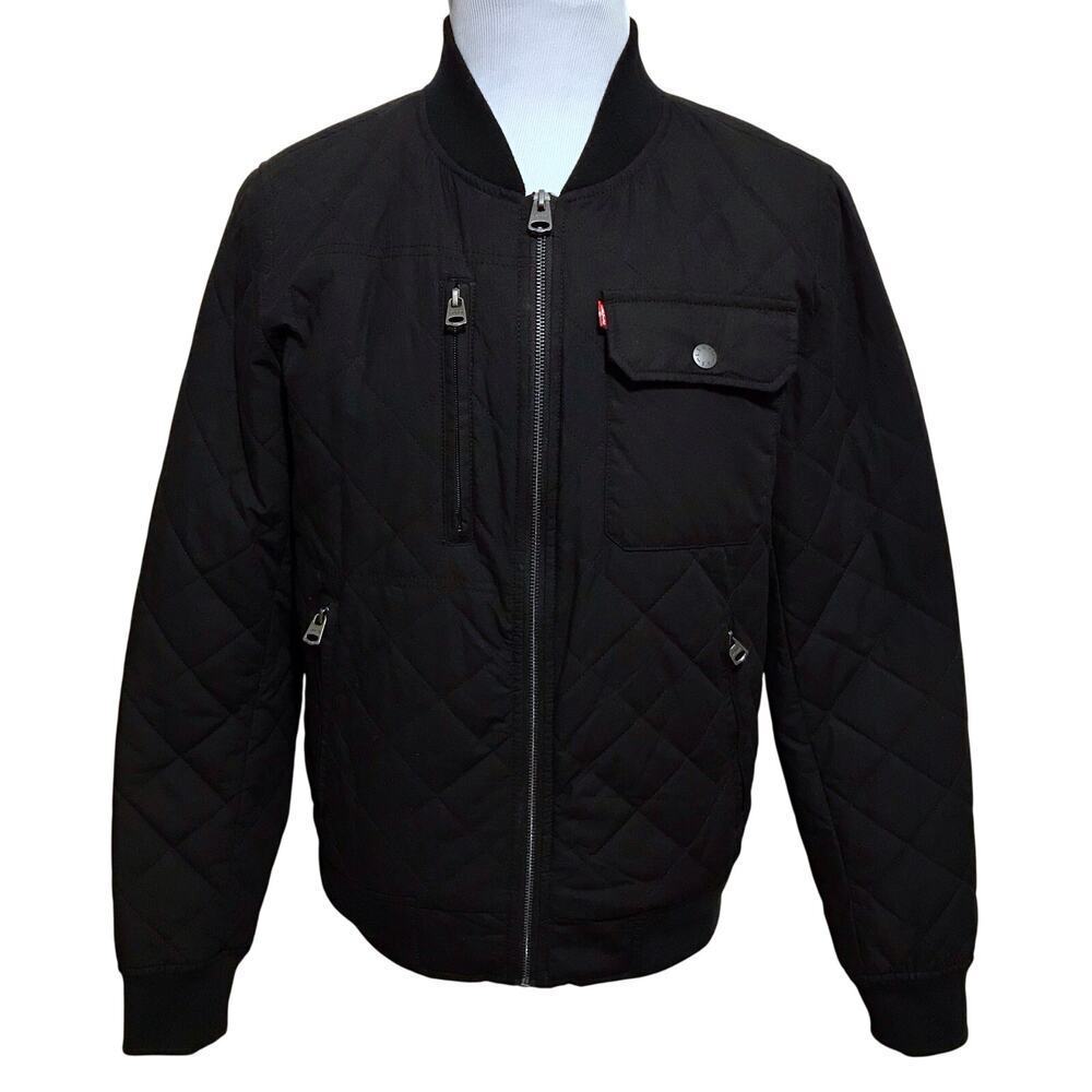 Levi's NWT Lightweight Insulation Quilted Black Jacket Men S